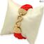 Armband Millefili Conterie - Rot - Original Murano Glass OMG®