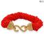 Bracelet Millefili Conterie - Rouge - Verre de Murano Original OMG®
