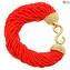 Bracelet Millefili Conterie - Rouge - Verre de Murano Original OMG®