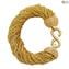 Bracelet Millefili Conterie - Gold - Original Murano Glass OMG®