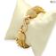 Bracelet Millefili Conterie - Gold - Original Murano Glass OMG®