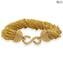 Bracelet Millefili Conterie - Gold - Original Murano Glass OMG®