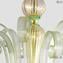 Lustre veneziano Calergi Pastorale - Ouro 24 kt - Vidro Murano Original OMG