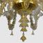 ثريا كاليجي البندقية - ذهبي - زجاج مورانو الأصلي OMG