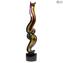 Flammes multicolores - Sculpture - Verre de Murano original OMG