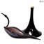 Crane Bird - Statue en verre - Verre de Murano original OMG