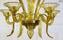 Candelabro Venetian Amber Lance - Vidro Murano Original