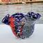 Bowl Centerpiece Rainbow - Blue - Original Murano Glass OMG