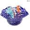 Bowl Centerpiece Rainbow - Azul - Cristal de Murano original OMG