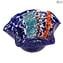 Bowl Centerpiece Rainbow - Azul - Cristal de Murano original OMG