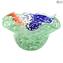 Centre de Table Bowl Arc-en-ciel - Vert - Verre de Murano Original OMG