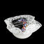 قطعة مركزية للوعاء قوس قزح - أبيض - زجاج مورانو الأصلي OMG