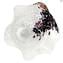 Centre de Table Bowl Arc-en-ciel - Blanc - Verre de Murano Original OMG