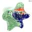 Vase Regenbogen - Grün - Original Murano Glas OMG