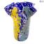 Vase Rainbow - Bleu - Verre de Murano Original OMG