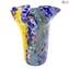 Vase Rainbow - Bleu - Verre de Murano Original OMG