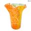 Ваза Радуга - Оранжевый - Original Murano Glass OMG