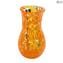 Vase Flasche Regenbogen - Orange - Original Murano Glas OMG