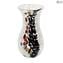 Vase Bouteille Arc-en-ciel - Blanc - Verre de Murano Original OMG