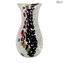 Vase Bouteille Arc-en-ciel - Blanc - Verre de Murano Original OMG