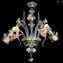 Venetian Chandelier Rosetto Pink Gold 24kt - Original Murano Glass