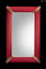 فوكو - أحمر - مرآة حائط فينيسية - زجاج مورانو