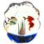Скульптура Аквариум с тропическими рыбками - муранское стекло OMG