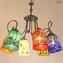 Spicy - Hanging Lamp 6 lights - Original Murano Glass OMG 