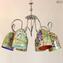 Kandinsky - Hanging Lamp 6 lights - Original Murano Glass OMG 