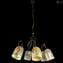 Kandinsky - Lampe suspendue 6 lumières - Verre de Murano original OMG