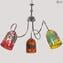 Spicy - Hanging Lamp 3 lights - Original Murano Glass OMG 