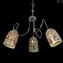 Fantasia - Lâmpada suspensa 3 luzes - Vidro de Murano original