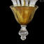 الثريا الفينيسية Sultano Amber - زجاج مورانو الأصلي