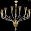 Venetian Chandelier Sultano Amber - Original Murano Glass