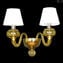 상하이-Wall Lamp Sconce Applique Topaz-Luxury-Original Murano Glass