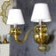 Shanghai - Wall Lamp Sconce Applique Topaz - Luxury - Original Murano Glass