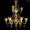 베네치아 샹들리에 Corvo Topaz 6 + 3 lights-Murano Glass