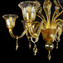 Venetian Chandelier Corvo Topaz 6+3 lights  - Murano Glass 