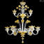 Venetian Chandelier Margherita 6+3 lights - Floral - Murano Glass