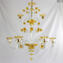 Venetian Chandelier Margherita 6+3 lights - Floral - Murano Glass