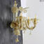 Wall lamp Golden King Rezzonico - Original Murano Glass - 3 lights