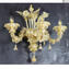 Lámpara de pared Golden King Rezzonico - Cristal de Murano original - 3 luces