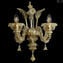 Applique Rezzonico Golden King -puro Oro - vetro di Murano Originale 2luci