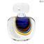 Flasche Laguna Blue Sommerso Murano Glas