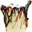 Musana Vase White - Hommage an Picasso - Original Murano Glass OMG