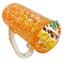 Krug Regenbogen - Orange - Original Murano Glas OMG