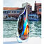 Florero Tear Multicolor con Plata - Sommerso - Cristal de Murano Original
