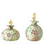 Duft ovale Flasche - Pink Millefiori und Blattgold - Original Murano Glass OMG