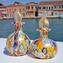 Botella de aroma ovalada - Arlecchino Gold - Cristal de Murano original OMG