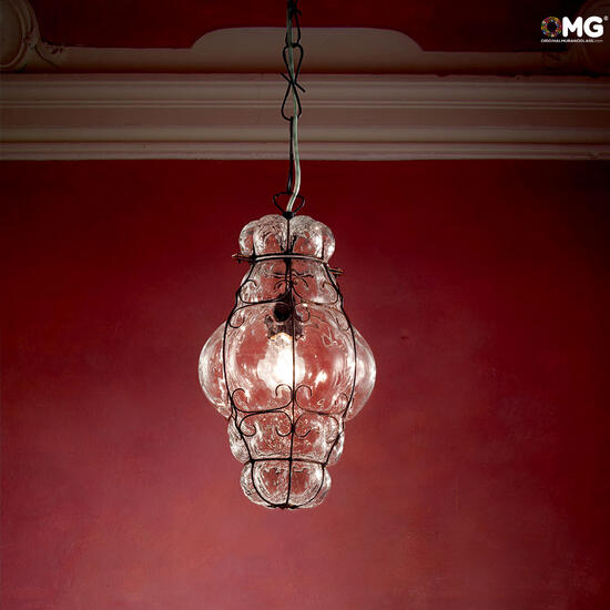 Murano caged glass pendant best sale